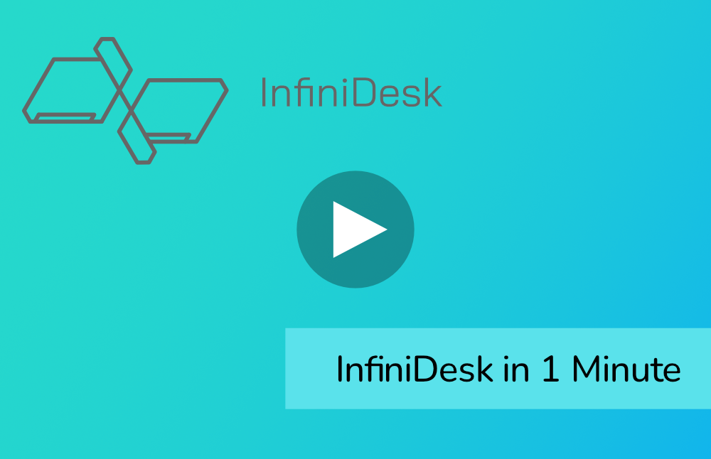 Link to Youtube Video: InfiniDesk in 1 Minute